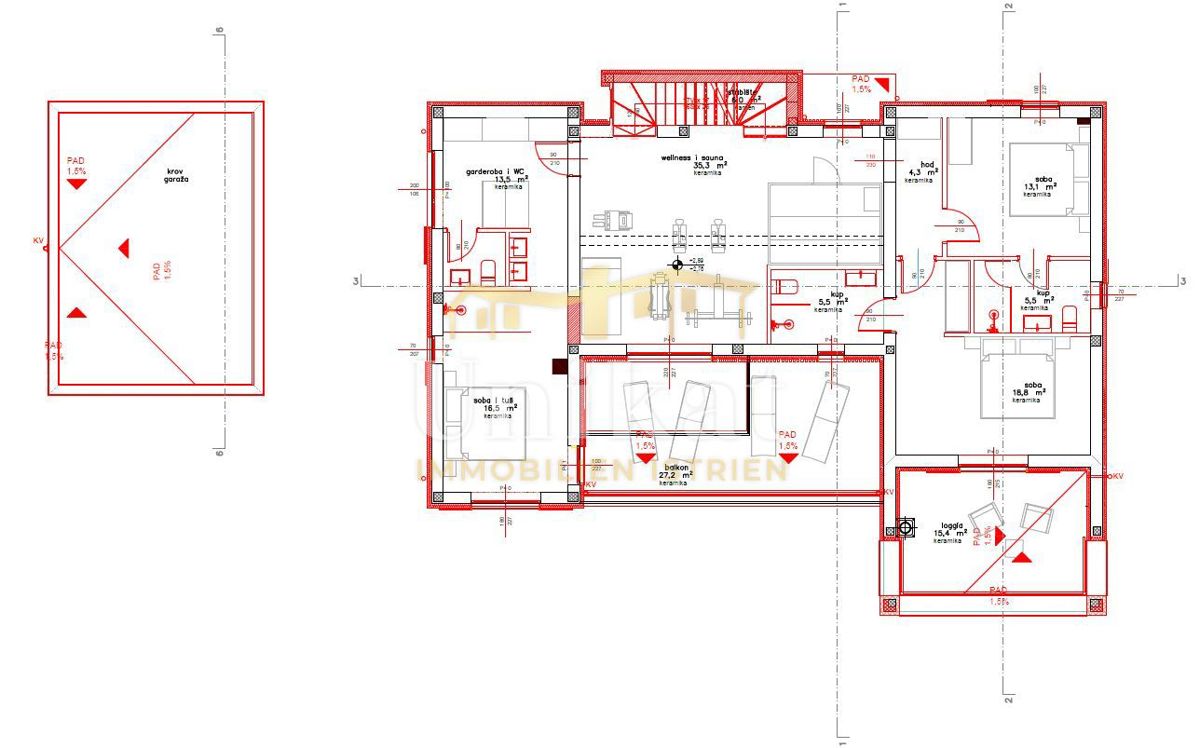 Casa di lusso a 2,5 km dal mare